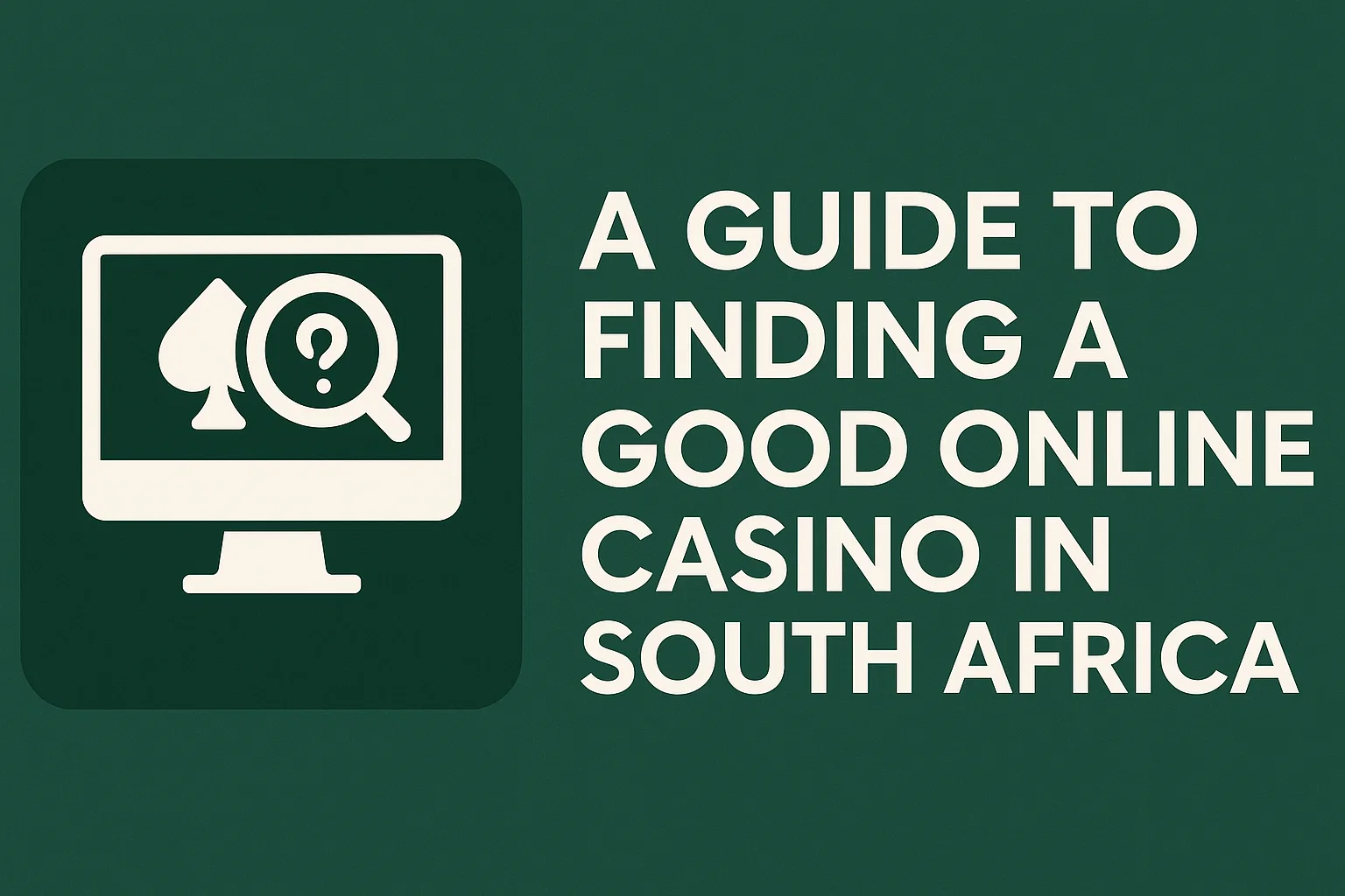 A Guide To Finding A Good Online Casino In South Africa