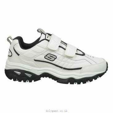 scarpe da passeggio - Skechers uomo-energia fissati up sneaker bianco navy vendita calda